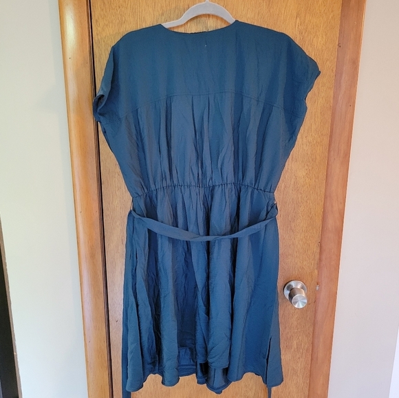Torrid Legion Blue Surplice Skater Dress Sz 10 | NWT Easy Fit - Picture 5 of 5